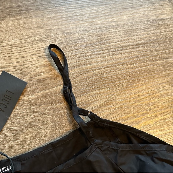 LUCCA Camilla Black Cold Shoulder Top - Picture 9 of 11